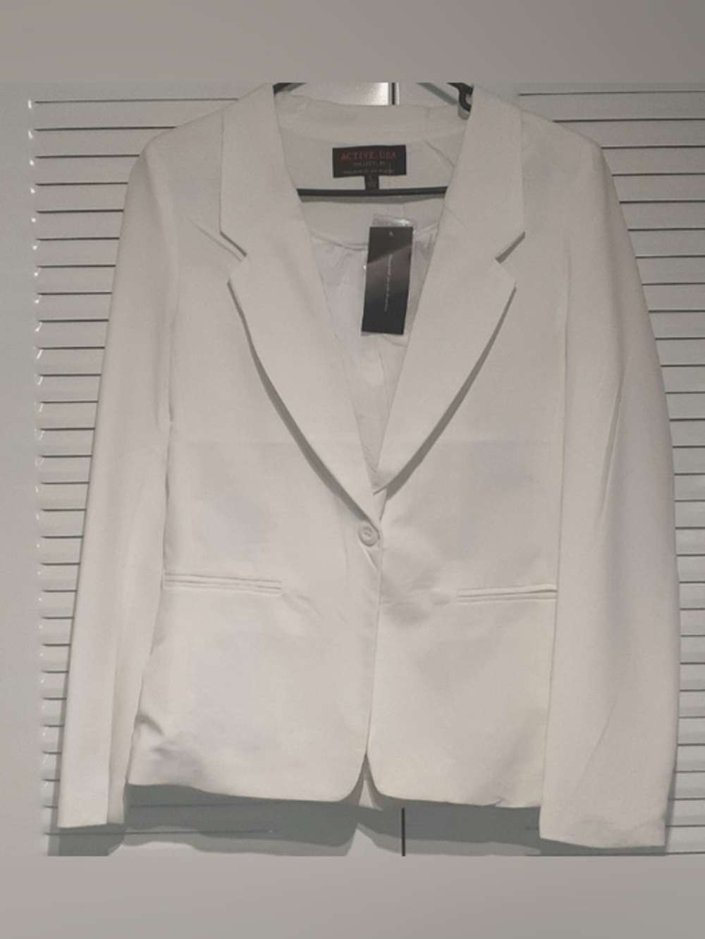 Active USA White Women's Blazer Jacket